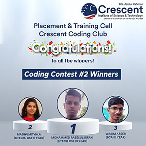 Coding Contest #2 Winners