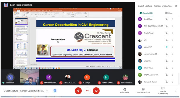 Guest Lecture - Career Opportunities in Civil Engineering