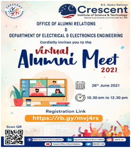 Virtual Alumni Meet 2021 - Department of Electrical & Electronics Engineering