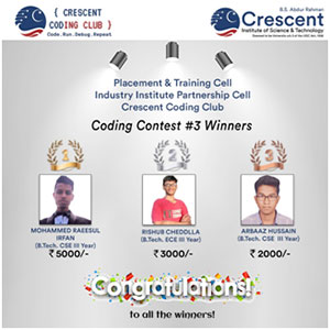 Coding Contest #3 Winners